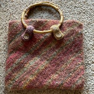 Handmade wool purse